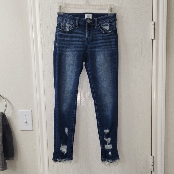 Girl's BKE Youth Mid-Rise Ankle Skinny Slim Fit Stretch Denim Jean Size 12 GUC - Picture 1 of 11
